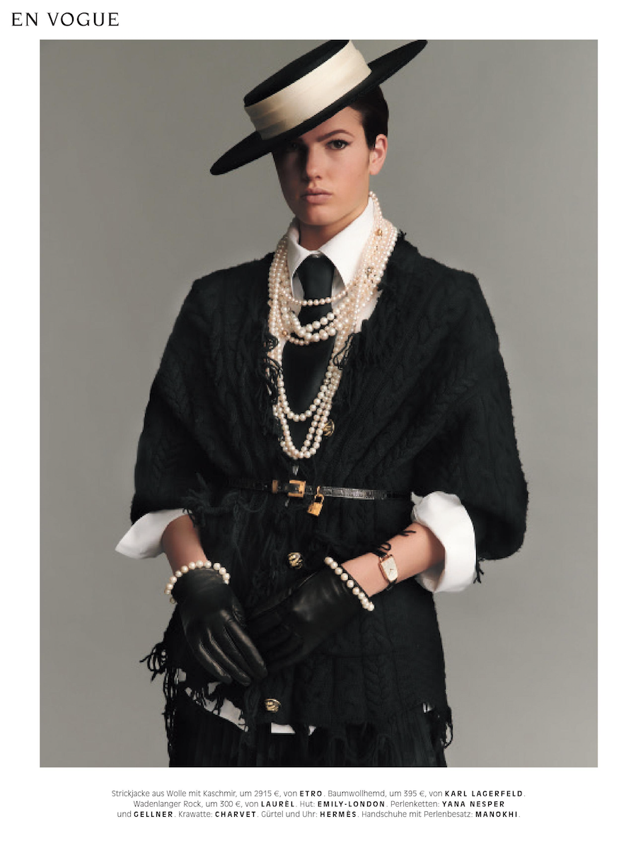 deutsche Vogue jens utzt hair & make-up anja el sawaf les artists by Josef Stockinger creative agency