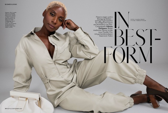 Hair Makeup Styling Fashion Anja El Sawaf Instyle les Artists by Josef Stockinger Agentur München Instyle Nikeata Thompson