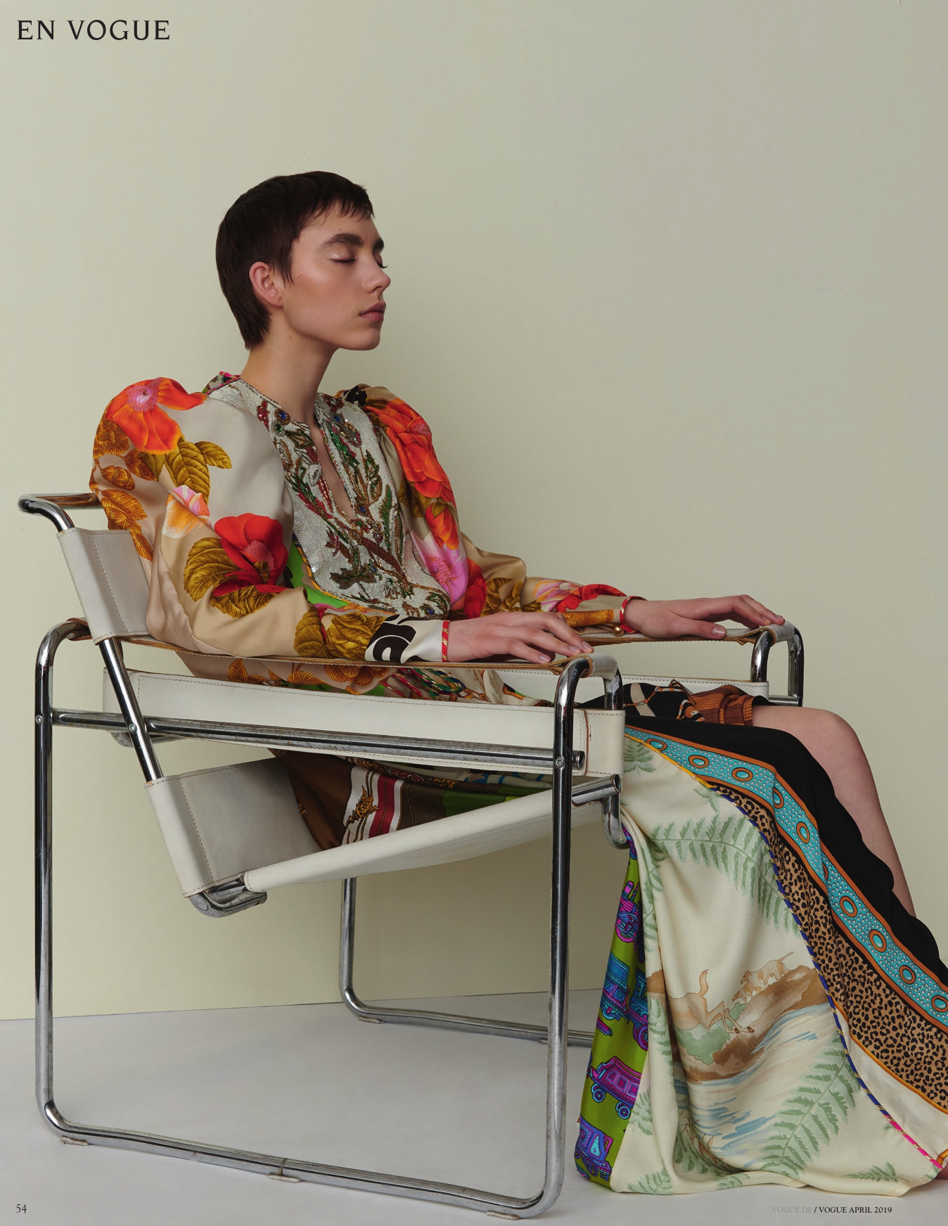 deutsche Vogue jens utzt hair & make-up anja el sawaf les artists by Josef Stockinger creative agency