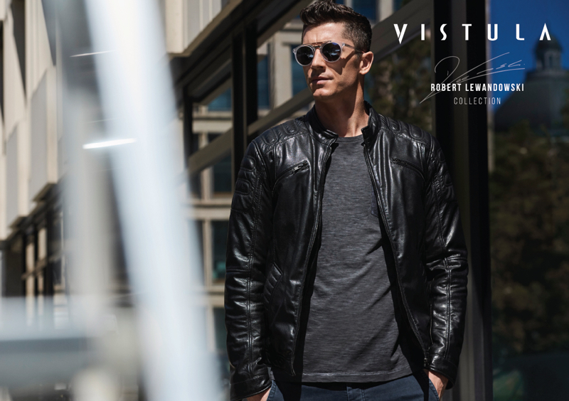 photographer and production move pictures with model and soccer robert lewandowski for vistula campaign and hair and make up artist grooming gabriela speckbacher