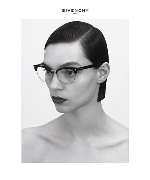 givenchy glass campaign by julia champeau hair by olivier schawalder les artists by josef stockinger