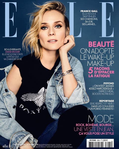 ELLE france  © johnny kangasniemi - model: diane krueger - hair olivier schawalderlesArtists by Josef Stockinger creative agency