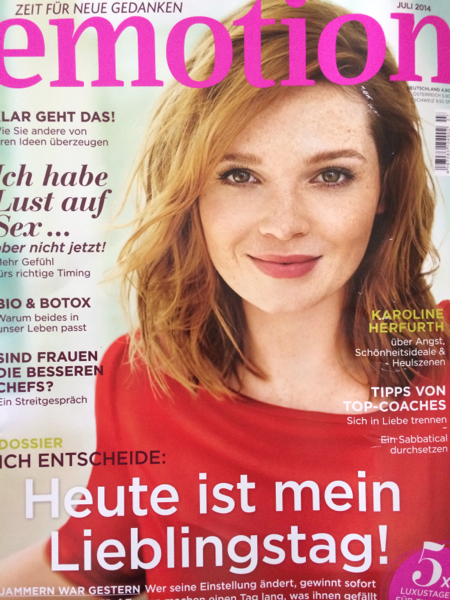 photographer: christian schoppe - emotion magazine  - model: actress karoline herfurth - hair & make up artist: sacha schuette