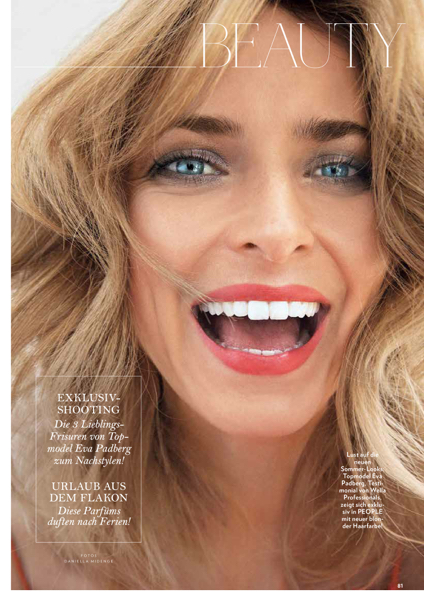 photographer: daniela midenge - people magazine - topmodel: eva padberg - hairartist: sacha schuette