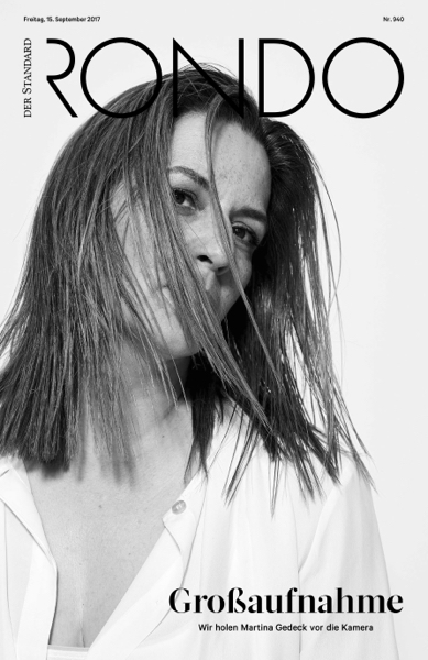 photographer: stefan armbruster - rondo magazine cover - model: actress martina gedeck - hair and make up artist: sacha schuette