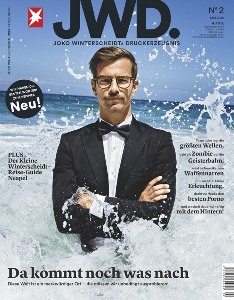 photographer peter rigaud with moderator joko winterscheidt for jwd cover grooming sacha schuette