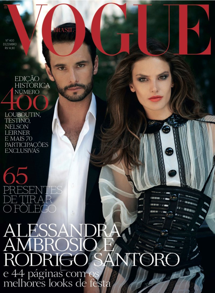 vogue brazil covershooting by eric guilleman with alessandra ambrossio with hair and make up by thorsten weiss