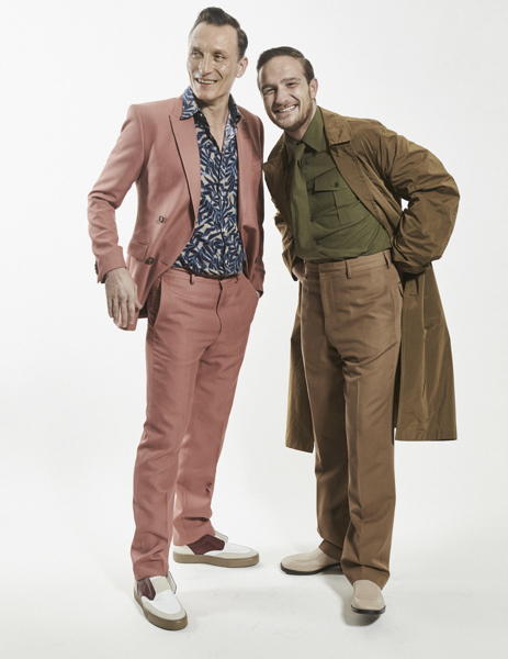 photographer marc pillai for GQ germany shooting grooming by thorsten weiss with actor oliver masucci & frederick lau